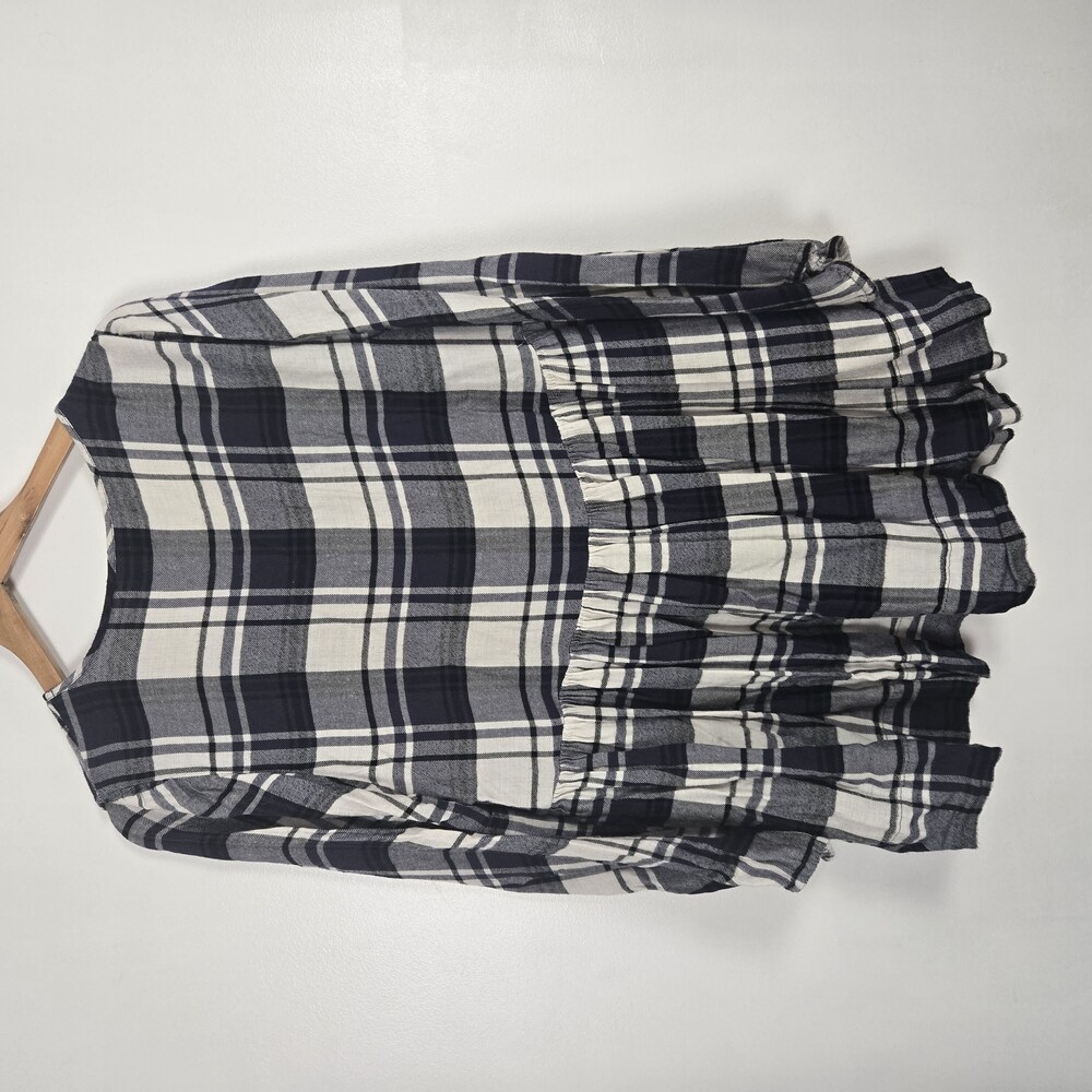 Lane Bryant Babydoll blouse Blue 16 - Picture 4 of 4